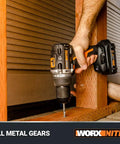 Power Share 20V Cordless Hammer Drill With Brushless Motor 1/2 In Heavy-Duty Chuck Nitro Performance in woodworking application