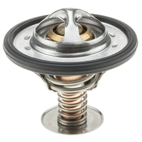 Built Tough Direct Fit Engine Coolant Thermostat for Mitsubishi Eclipse Galant Outlander, metal and rubber construction.