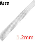 Stainless Steel Welding Rods 10 Pack For Quick Repairs And Brazing In The Shop Low Splatter High Corrosion Resistance Easy Welds 1.2mm