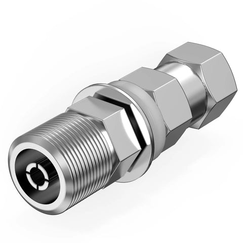 Heavy Duty CB Antenna Stud Mount Adapter Copper Nickel Plated With SO239 Connector for CB HAM antennas on vehicles