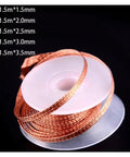 Desoldering Braided Solder Wick Remover Kit with copper wire on spool, diameter sizes 1.5mm to 3.5mm, 1.5m length.