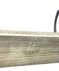 Close-up of Wall Mounted Coat Rack With Pine Wood Three Hook Rail Vintage Rustic Entryway Organizer For Hallway Mudroom Bathroom Or Bedroom Built Tough Zinc Die Cast Hooks Space Saving And Stylish, showing wood grain and hooks.