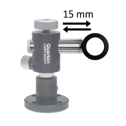 Close-up of 360 Degree Adjustable Laser Module Mount Holder Fits 6mm To 12.5mm Modules With Easy Tighten Screws, Taiwan Made Quality