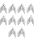 Heavy Duty Aluminum Angle Corner Brackets 10 Pack For 2020 3030 4040 Aluminum Extrusion T Slot Rail Joints Built Tough For DIY Projects Workbenches And Frames 90 Degree Connectors With 45 Degree Capability in a grid layout