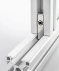 M6 Roll In T Nut For Aluminum Extrusion 4545 Series With 10mm Groove Depth installed in aluminum frame