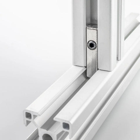 M6 Roll In T Nut For Aluminum Extrusion 4545 Series With 10mm Groove Depth installed in aluminum frame