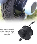 48V 750W Brushless Toothed Rear Hub Motor For 20 Inch And 26 Inch E Bikes, Aluminum Alloy Construction, close-up view