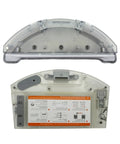 Replacement Robot Vacuum Water Tank And Mop Bracket Kit Compatible With Mijia Roidmi Eve Plus view showcasing transparent design and connectors.