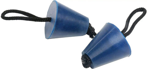 Sky blue silicone plugs from Eight Piece Universal Kayak Scupper Plug Kit With Silicone Plugs For Drain Holes Stoppers And Lanyard Easy Install