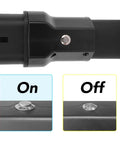 Heavy Duty EV Charging Adapter For Type 2 Connectors showing On/Off feature, durable material and compact design.