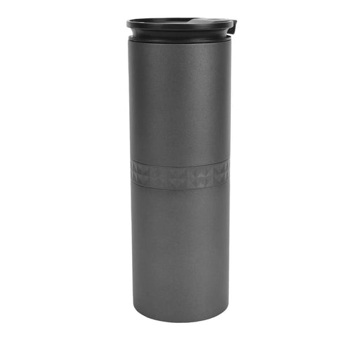 Grab Fresh Brew On The Fly With This Portable All In One Coffee Grinder And Brewer Featuring A Rechargeable Battery Adjustable Settings And Cordless Design Perfect For Travel Camping Or Office Use, black travel coffee tumbler.