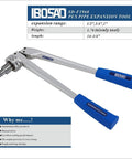 Manual PEX Pipe Expander Tool Kit With Five Expansion Heads 3/8 1/2 5/8 3/4 1 Inch For ProPEX Fittings Meets ASTM F1960