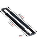 Sliding Barn Door Handle Set With Two Sided Pull And Push, Built Tough Stainless Steel 304, dimensions shown, overall length 80cm