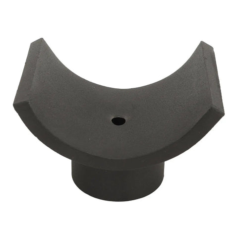 Beefy Bottle Jack Adapter Saddle For 3 Inch Tubes Heavy Duty 12 Ton Iron Axle Support With 1.5 Inch Lifting Platform, black iron saddle.