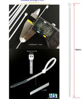 Clear 6 Inch Zip Ties 100 Pack 18 Lbs Self Locking Nylon Ties Weatherproof And Durable 2.5mm Wide By 150mm Long Built Tough