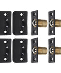 4 Pack Stainless Steel Adjustable Ball Latch With Strike Plate Invisible Door Catch Keeps Doors Quiet, No Sweat Wobble