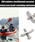 Heavy Duty Stainless Steel Kayak Rail Screws And Nuts Kit For Kayaks Boats And Canoes Replacement Track Hardware with kayak