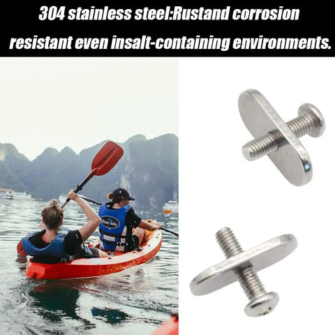 Heavy Duty Stainless Steel Kayak Rail Screws And Nuts Kit For Kayaks Boats And Canoes Replacement Track Hardware with kayak