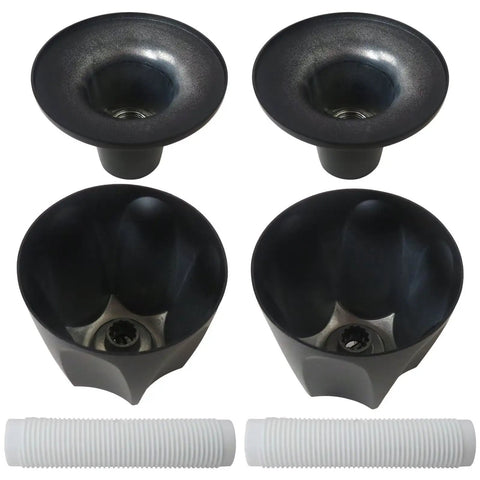 Upgrade Your Bathroom With Hotioga Metal Matte Black Shower Knob 2 Pack Replacement Handles For Verve Tub Faucets Featuring Secure 12 Tooth 9.5mm Stem Fits Perfectly To Give Your Shower A Sleek Modern Look And Total Style Revamp Today. Matte black metal shower knob pair with 9.5mm stem