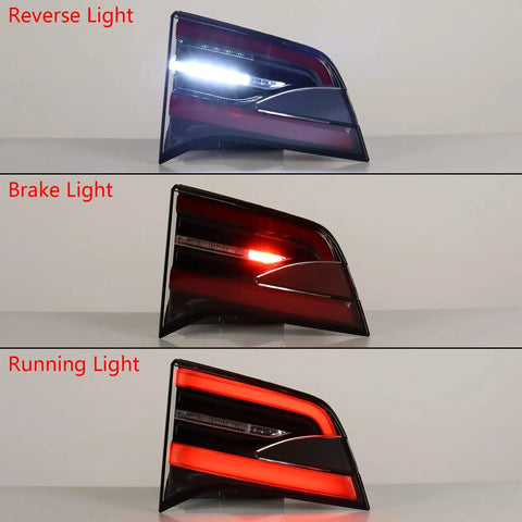 Premium Grade Oem Style Left Inner Tail Light Replacement For 2016 Through 2020 Tesla Model X Rear Lamp features reverse, brake, and running lights.