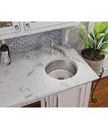 Heavy Duty 18 Gauge Stainless Steel Undermount Bar And Prep Sink, 14.38 Inch Square, 6 Inch Deep, Single Bowl With Quiet Sound Dampening