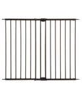 Bulletproof Hardware Mounted Walk Thru Pet Gate 31 Inches Tall Fits 28 To 48 Inch Doorways shows a matte bronze finish gate.