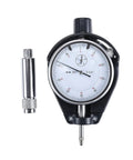 Front view of bore gauge with dial indicator for engine cylinder bore, 2–6 in range, metal probe and knurled adjustment.