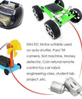 Beefy Torque 5000 RPM 6V Mini DC Motor with cylinder magnetic drive for DIY robotics and small projects, shown with potential applications.
