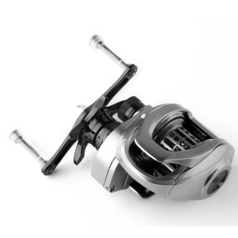 Vaveren Fishing Reel Handle Upgrade Kit Aluminum Alloy Crank Arm Knob Gold Right Hand Lightweight Hollow Machined Body For Smooth Turning And Improved Efficiency With Easy Install Design, right hand reel handle