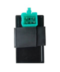5 Pin AC CDI Box For GY6 Engines 49cc 50cc 70cc 90cc 110cc 125cc Chinese ATV Dirt Bike Moped Go Kart Mini Pocket Bike Replacement Part, showing green connector.
