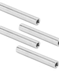 4 Pack Heavy Duty Aluminum Female To Female Threaded Standoff Spacers M4 Thread 38Mm Length in silver, ideal for robotics and assembly.