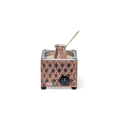Turkish Star Design Copper Rectangle Electric Hot Sand Warmer For Coffee And Tea Makers, 110V-220V, small heater machine
