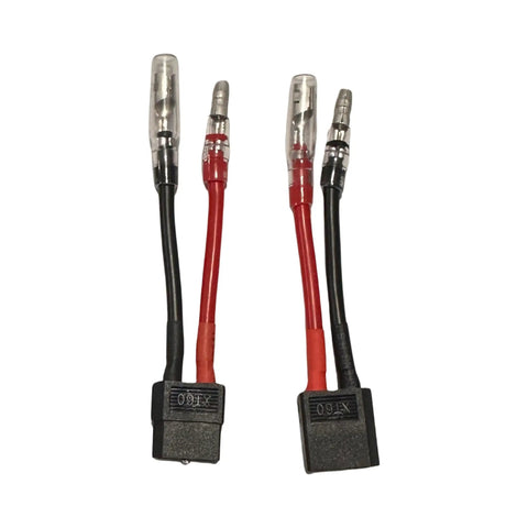 Universal Dual Battery Discharge Balancer Kit For E-Bikes, 40A Max, XT60 Bullet T-Plug Adapters, red and black cables shown