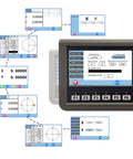 Heavy Duty Dro Kit For 12X40 Inch Metal Lathe With Glass Linear Scale And Dead On One Micron Accuracy Lcd Display showing settings and LCD interface.