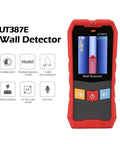 Sharp Wall Detector Scanner And Heavy Duty Metal Detector Working As A Dead Simple Stud Finder With Live Wire Voltage Meter, showing 2.4 inch color screen.