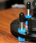 50 Count Black Rubber End Caps for Bolt Threads One Quarter Inch Six Point Five Millimeter Vinyl Flexible Screw Thread Protectors