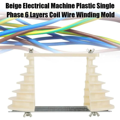 Six Layer Single Phase Coil Wire Winding Mold For Electrical Machines Plastic Winding Tool for 0.55 To 3KW Single Phase Motors