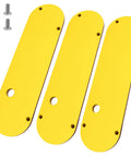 Zero Clearance Insert Throat Plate Set (3-Pack) For Popular Table Saws With Leveling Screws And Easy Height Adjustment, top view
