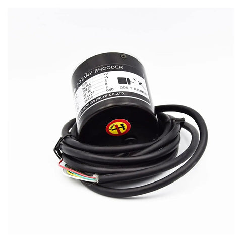 TRD-J1000-RZ Absolute Rotary Encoder J2000 For Automotive Electronics And Multimedia Audio with durable construction, cables visible.