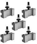 5 Piece Quick Change Tool Post Set For Turning And Facing Holders On 6 To 12 Inch Lathes In Steel Tool Post Holder Kit AXA 250 101