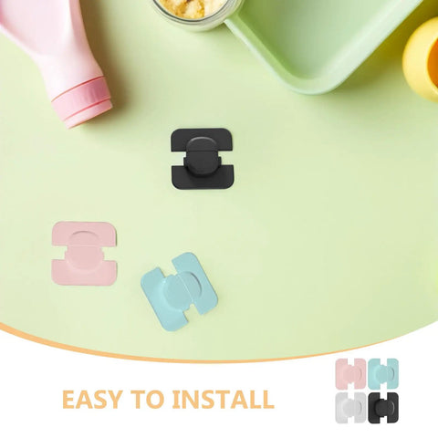 Four Pack Easy Install Refrigerator Door Locks For Childproofing Your Fridge And Freezer Cabinets Safe ABS Plastic Locks