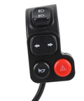 Motorcycle Handlebar Switch With Multi Function Controls For Electric Bikes And Scooters Ride Ready Mount Durable ABS Housing