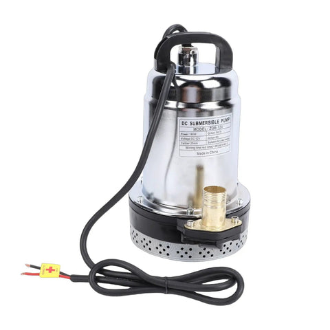Heavy Duty Submersible Sump Pump With 180 Watt Motor And 26 Foot Cord 1 Inch Outlet, stainless steel design, suitable for flood rescue.