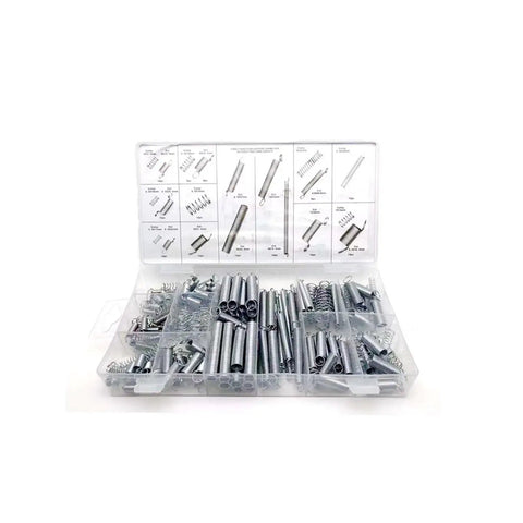 200 Pcs Spiral Galvanized Extended Compression Spring Assortment Kit Box Set Pro Grade With 20 Popular Sizes From 10mm To 79.5mm