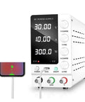 Variable Lab DC Power Supply 32V 10A Regulated Switching Bench Power Source with 4 Digit LED Display and controls