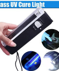 Portable UV Curing Light For Car Windshield And Glass Repair, Mini UV Lamp With Long Life Bulb, Fast Resin Curing