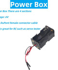 6V power box with DuPont cable, part of Must-Have Servo Motor Tester Kit For Micro Servos And SG90 9g With Plug And Play RC Servo Tester.
