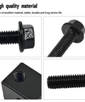 Premium Alternator Belt Tensioner Pulley Adjuster Kit heavy-duty black steel bolts with threaded design for Hyundai Elantra and Kia Rio.