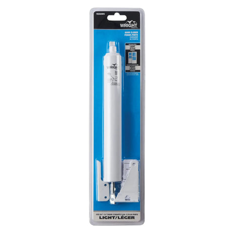Pneumatic Storm Door Closer With Adjustable Speed And Hold Open Washer for out swinging storm or screen doors in packaging