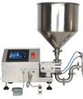 Heavy Duty Automatic Filling Machine For Viscous Liquids And Creamy Sauces Precision Paste Bottle Packager with 40L steel hopper.